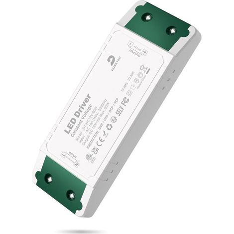 220V to 12V LED 60W Driver Power Supply 5A, AC to DC Driver Transformer, Constant Voltage Adapter for CCTV MR16 G4 Bulbs and 12 Volt Light Strips (1/5)