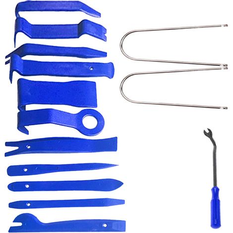 Kit d'outils pour la modification et l'installation de systèmes de navigation et audio sur les panneaux de porte de voiture, comprenant 14 leviers, rouge, 0,26 (1/5)