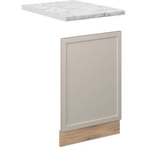 Panel frontal Fame-Line, GrisBeige, 45 cm , ET Mármol, Vicco