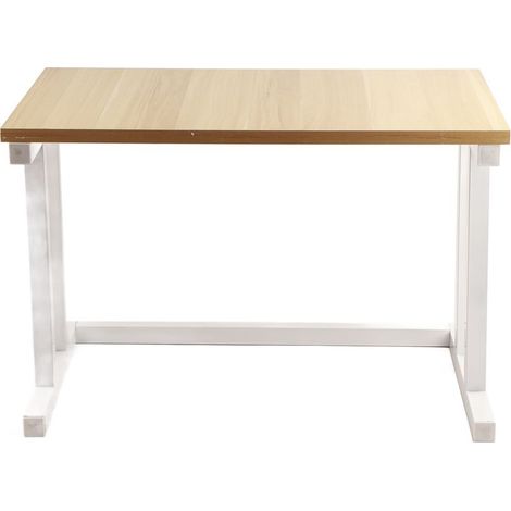 Support Micro-Ondes Bois 2 Niveaux Blanc 57x38cm (1/5)