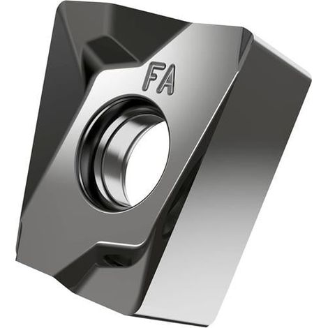 Fräswendeschneidplatte ISO LNGU 160708FR-FA:HF7 Bohrungs-D. 5,7mm Farbe Silber (1/2)