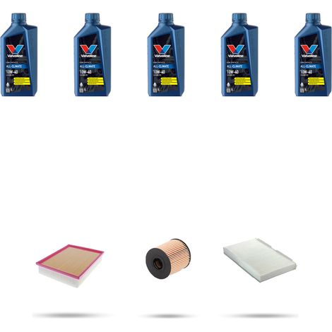 Kit tagliando 3 FILTRI e 5L OLIO compatibile con Citroen C4 2.0 16v automatic 103kw dal 2004 al 2010 (1/5)