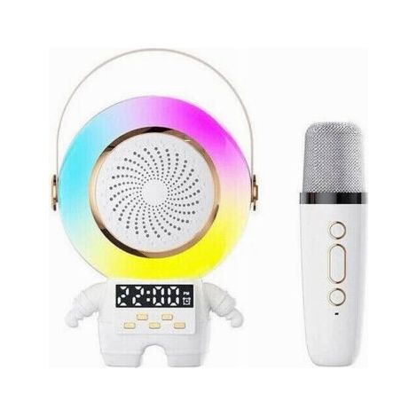 Cassa Speaker Wireless Bluetooth Portatile Con Microfono Karaoke Sveglia Rgb (1/2)
