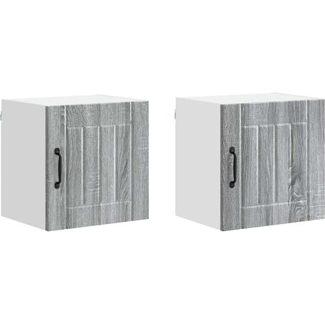 Maison Exclusive - Armario de Pared LUCCA 2 pcs Gris Sonoma 40 x