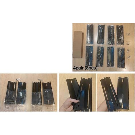 4 Paar verstellbare Hitzeschutzplatten für Grillzeltbrenner, A--