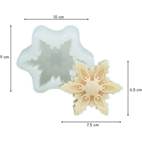 ZoeZo Design - Moule à bougie - Étoile - Noël - Étoile de Noël - Moules à bougie - Moule en silicone - Fabriquez vos propres bougies - Moulage en plâtre et époxy - Fabrication de savon (1/4)