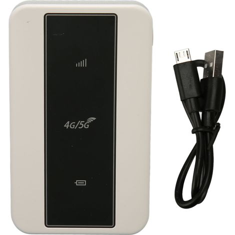 Le mini M10-E est un routeur Wi-Fi portable pour voiture compatible avec les cartes SIM 4G. Il est doté d'une batterie de 2100 mAh et d'un modem intégré prenant en charge les bandes de fréquences B1/3 (1/5)