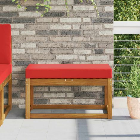 Sitzkissen für Outdoor Rot 80 x 40 x 8 cm 100 % Polyester