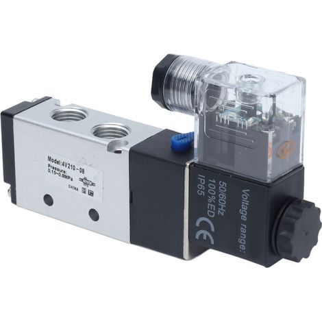 Électrovanne 5/2 12V DC pour air comprimé, vanne de drainage automatique atelier