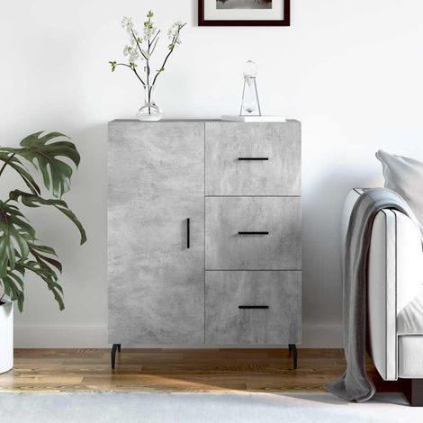 Sideboard Betongrau 69,5x34x90 cm Holzwerkstoff