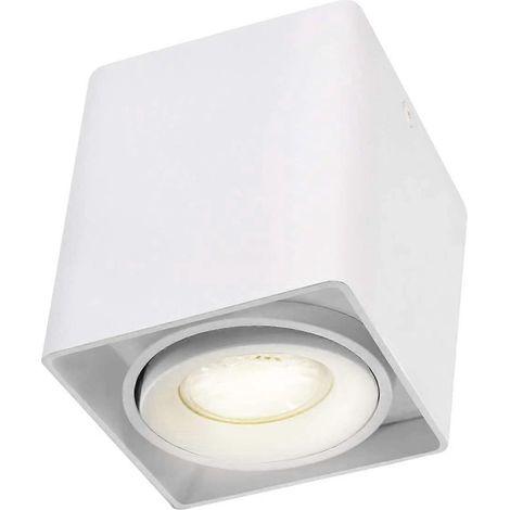 Verstellbarer Deckenstrahler (mit 5-W-GU10-LED-Lampe) – Wandstrahler für den Innenbereich – Deckenleuchte – Wohnzimmer, Esszimmer, Küche, Flur, Schlafzimmer, 230 V [Energie