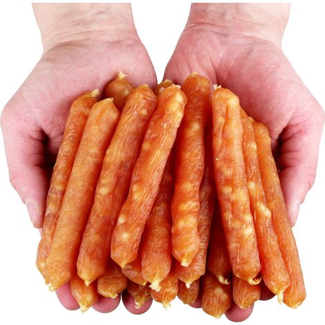 Friandises pour chiens, en-cas, saucisses de poulet moelleuses Woof&Miao 500g
