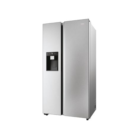 Haier – Réfrigérateur américain 601L – Ventilé – 2 portes – Classe E – Dimensions 177.5 x 90.5 x 72.6 cm – HSW59F18EIMM