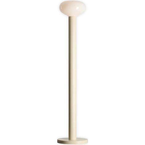 [GEBRAUCHT] B-Ware Stehleuchte Standlampe Flo Beige Glas Metall 138 Cm E14 Led Lampe Schalter