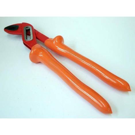 Pince multiprise isolé 1000V simple crémaillère manche orange longueur 310mm DERANCOURT