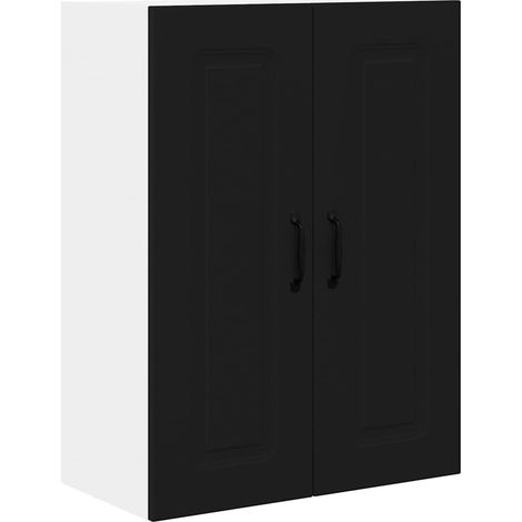 Meuble mural de cuisine,Armoire de cuisine Noir 60 x 31 x 80 cm Bois d'ingénierie CFW42473 (1/5)