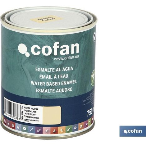 Smalto all'acqua (750 Ml) Avorio Chiaro Lucido