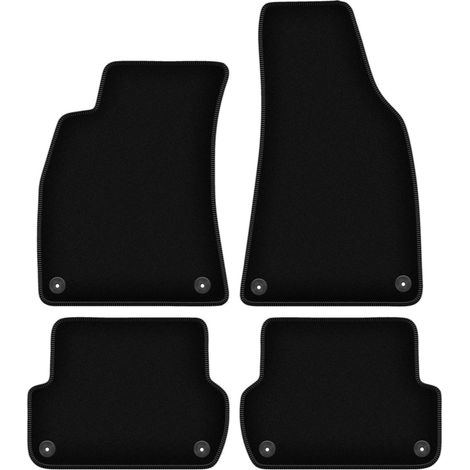 Tapis de sol basiques en velours noir pour : Seat Exeo berline, break (2008-2015) (1/5)