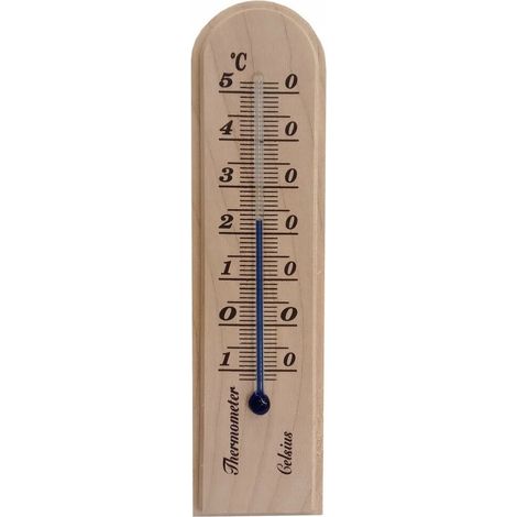 Termometro da interni in legno da appendere, 20 cm, 1 pz. (1/2)