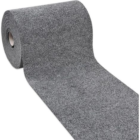 Tapis Coureur Au Mètre H100 Cm Antidérapant Moquette Entrée Boutique - Marron (1/5)