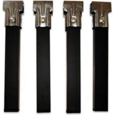 F.C. patas somier 250x35 mm cuadrada , Juego de 4 patas para somier 39002Tubo cuadrado de 35x35mmAlto 250mmBase antideslizante sin ruedas.