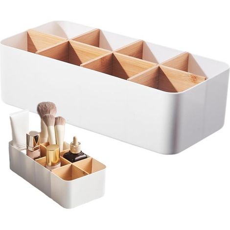 Organizer da scrivania regolabile nero con 3 ripiani (280x175 mm) – Supporto con morsetto per ulteriore spazio sulla scrivania e porta cuffie (1/4)