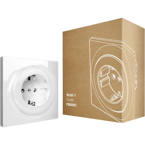 FIBARO Walli N Outlet, prise de courant non intelligente FGWSONF-011