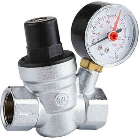 DN15 Einstellbares Wasserdruckminderungsventil, 1/2 Zoll Wasserdruckminderer Wasserdruckregler (1/5)