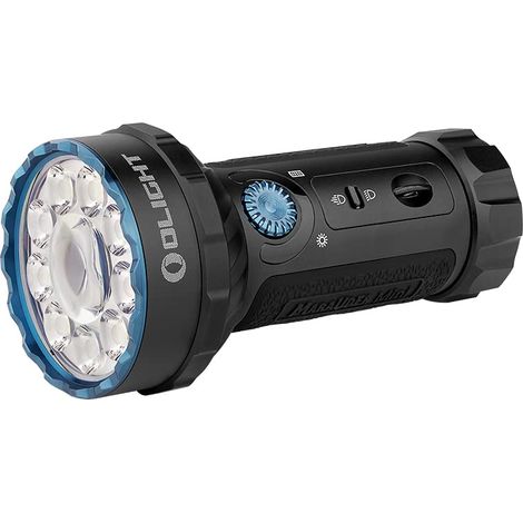 OLIGHT Marauder Mini Linterna LED función RGB, 7000 lm, Carga magnética USB (NEGRO)