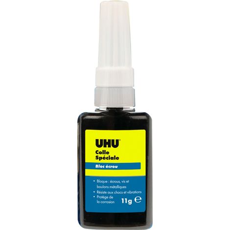 UHU Adhesivo especial para tuercas - adhesivo universal para evitar que se aflojen las tuercas, adhesivo metálico, tubo de 11 g (1/2)