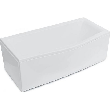 Baignoire rectangulaire avec tablier April 180 x 85cm - Siphon: Sans (1/3)