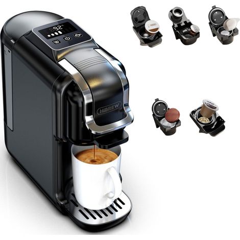 Machine à café à capsules HiBREW 5 en 1, expresso chaud/froid, cafetière, cappuccino, cafetière Lavaza Dolce Gusto Nespresso H2C (1/5)