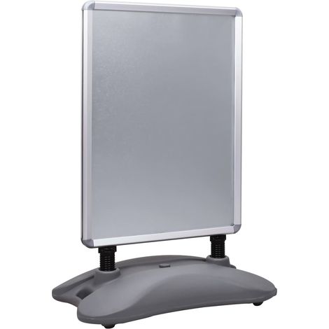 Soporte para carteles A1 base de agua aleación de aluminio gris vidaXL