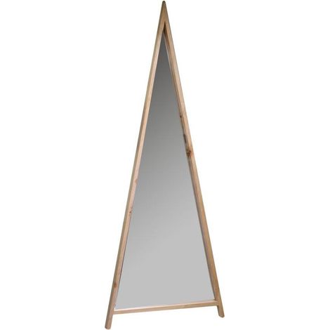 Specchio legno triangolo cm 67x4h170