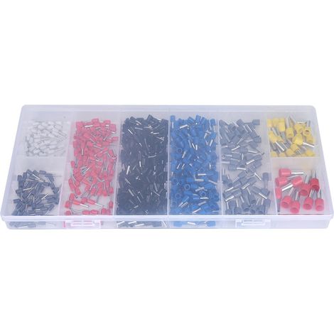 Embouts De Sertissage Pour Câbles Électriques - Connecteurs En Cuivre Étamé Isolation Pvc - Usage Maritime Et Automobile - Coffret 685 Pièces (1/5)