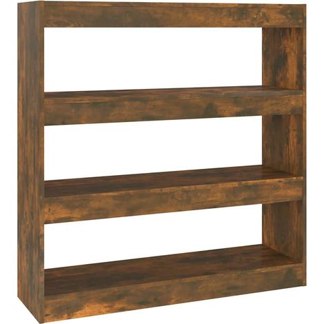 Maison Exclusive - Estantería/divisor de espacios roble ahumado 1 (1/5)