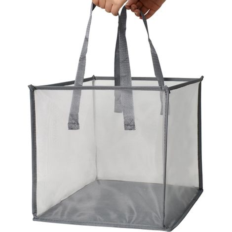 (Gris)2X Capacité Storage Laundry Hamper, Boîte à Linge Pliable, Laundry Basket Storage Bin Lavage Réutilisation, Panier à Linge Pliable avec Poignée Résistante, pour Chambre, Salle de Bains