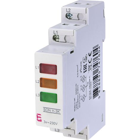 Indicateur de présence de tension - lampe (3 couleurs de LED) SON H-3K