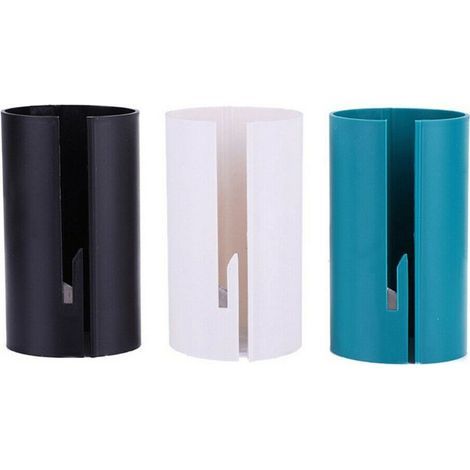 Cortador de papel de regalo Herramientas deslizantes para cortar papel Herramienta para cortar papel en rollo Herramienta para cortar papel de regalo Azul Blanco Para regalo Decoración Paquete de Navi (1/5)