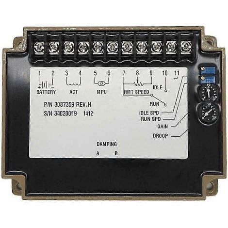 3037359 Unité de contrôle de vitesse pour groupe électrogène diesel, régulateur de moteur, compatible avec les pièces de groupes électrogènes monoblocs WHBYV (1/4)