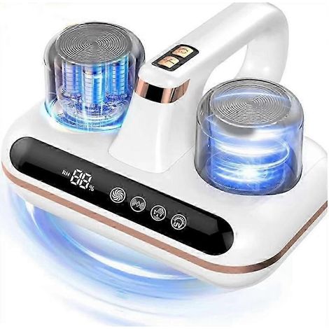 Aspirateur anti-acariens sans fil 5 en 1, équipé d'une lampe ultraviolette UVC, d'une puissance d'aspiration de 10 000 Pa et de la technologie ultrasonique. (1/5)