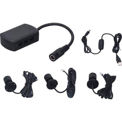Mini spots LED USB 5V pour vitrine, intensité réglable de 1 à 3, éclairage pour petits meubles et collections de bijoux, noir et blanc. (1/5)
