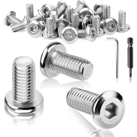 Vis Tete Plate M5x16mm Vis Allen M5 Acier Inox 25 Pièces (1/5)