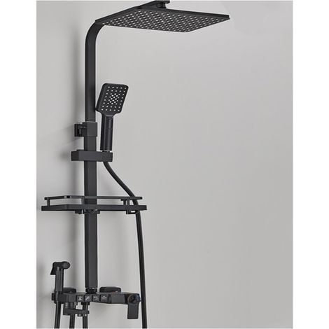 Ensemble de douche mitigeur thermostatique intelli Ensemble de douche pluie à affichage numérique LED, robinet de douche thermostatique eau chaude et froide de luxe, douches for salle de bain ( Color (1/5)
