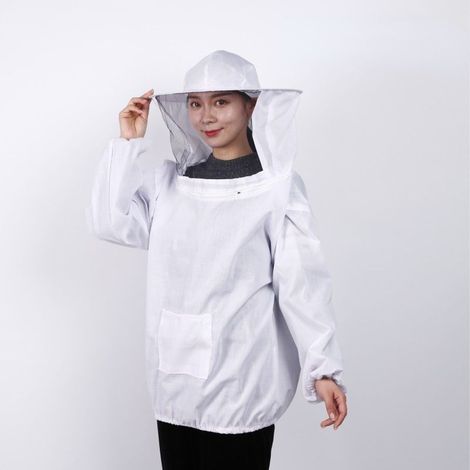 Combinaison Apicole, combinaison anti guêpes, Veste Apiculteur Professionnelle, pour la prévention des piqûres d'abeilles (1/4)