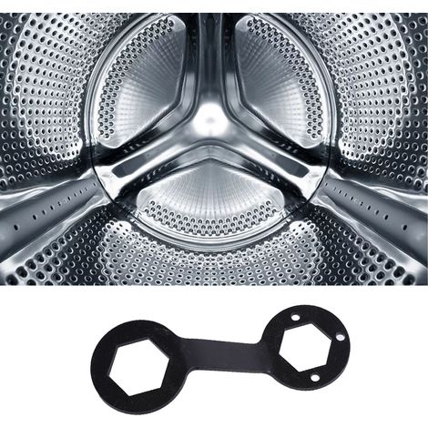 Clé à machine à laver 5mm épaisseur, acier allié chrome vanadium haute résistance, clé de démontage lave-linge noire (1/5)