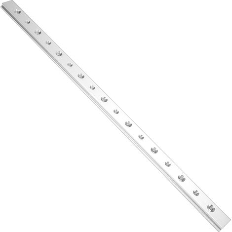 Gabarit de coupe à rainure en T de 450 mm pour le travail du bois, en alliage d'aluminium, pour modifications et bricolages, couleur argent. (1/5)