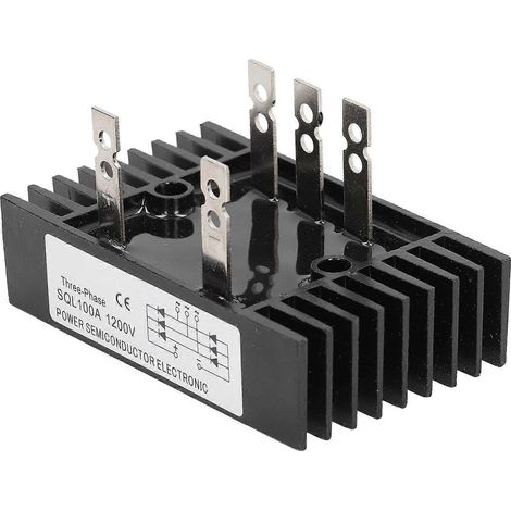 Hochleistungs-Diodenbrücken-Spannungsregler, 3-phasig, 100 A, 1200 V, Modul mit Kühlkörper