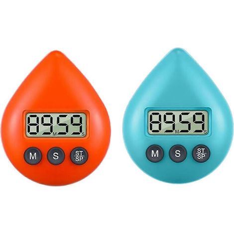 Minuteur de douche étanche silencieux, à dos magnétique et à piles. (1/5)
