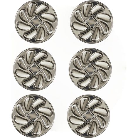 Lot de 6 assiettes à huitres 8 places
